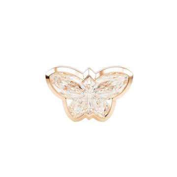18kt Rose Gold Unique Cut - Butterfly