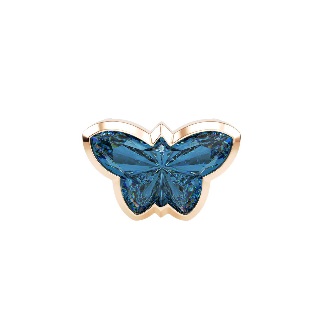 18kt Rose Gold Unique Cut - Butterfly
