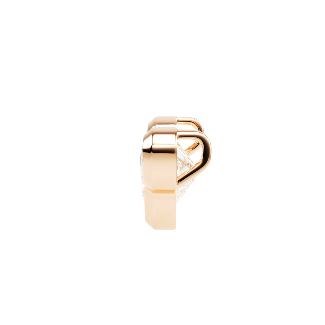 18kt Rose Gold Unique Cut - Butterfly