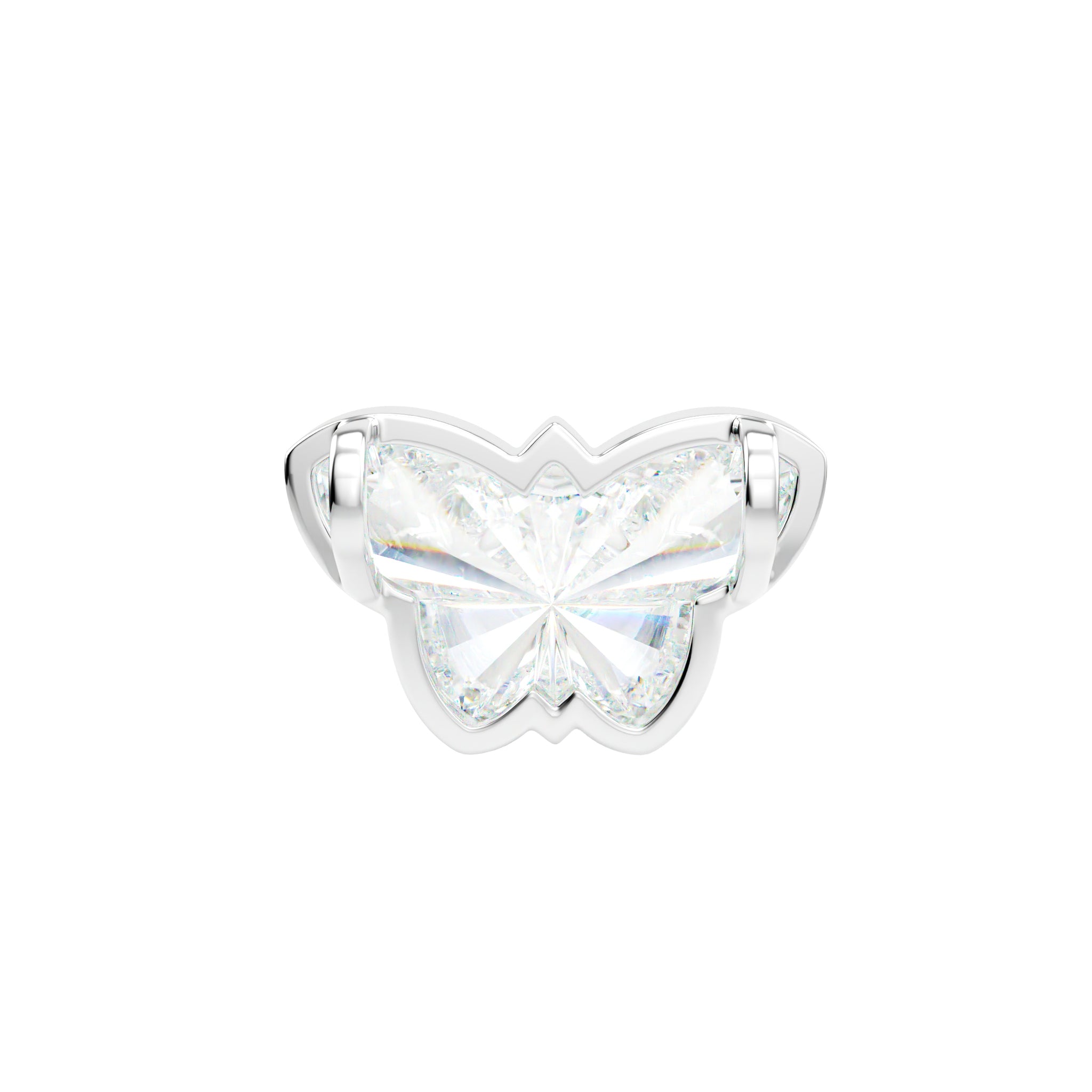 18kt White Gold Unique Cut - Butterfly