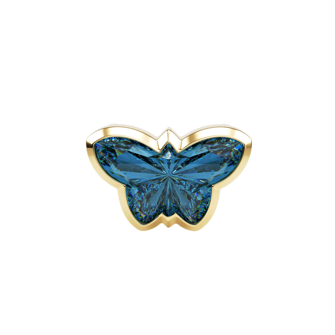 18kt Yellow Gold Unique Cut - Butterfly