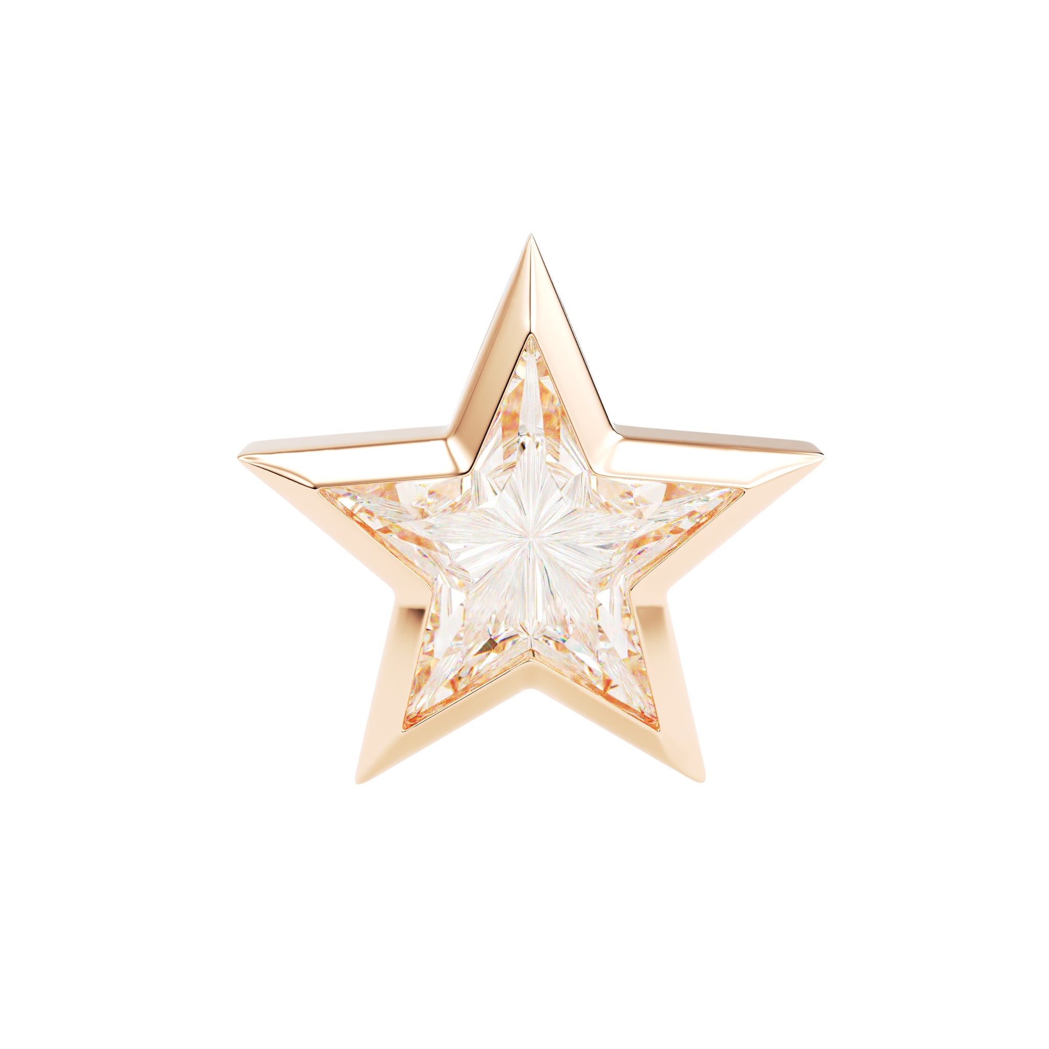 18kt Rose Gold Unique Cut - Star