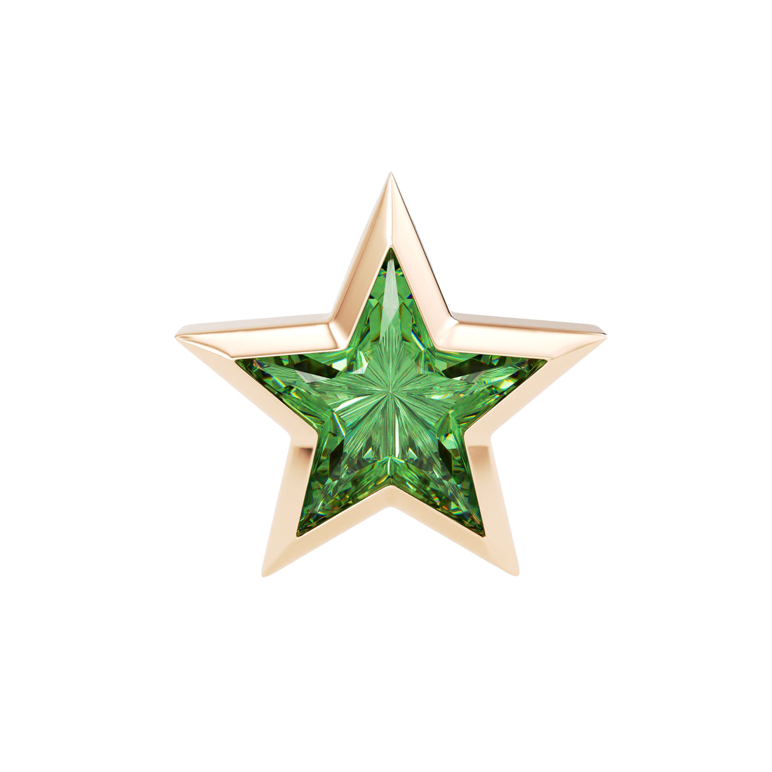 18kt Rose Gold Unique Cut - Star