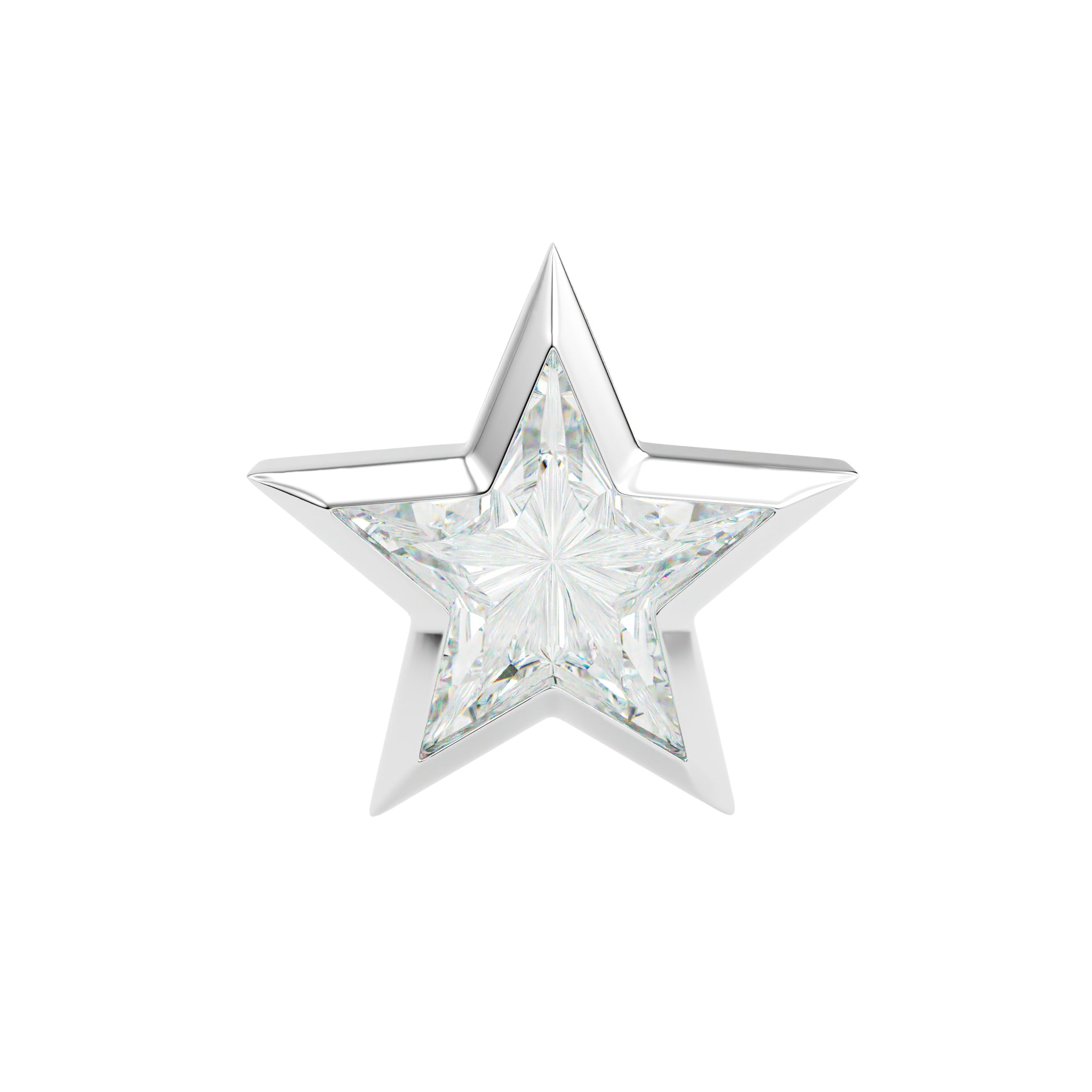 18kt White Gold Unique Cut - Star