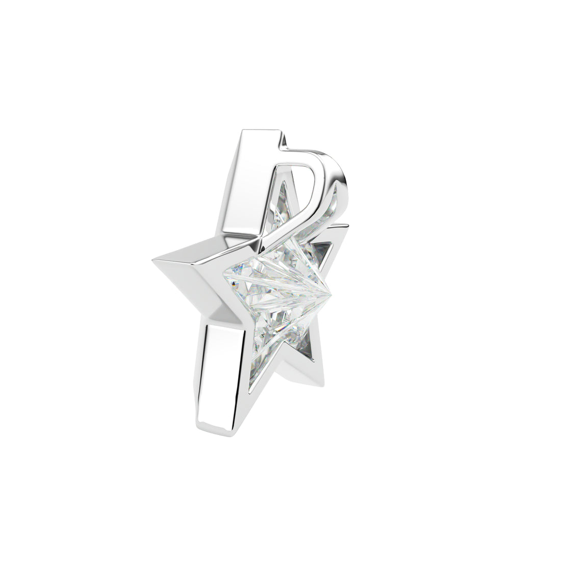 18kt White Gold Unique Cut - Star
