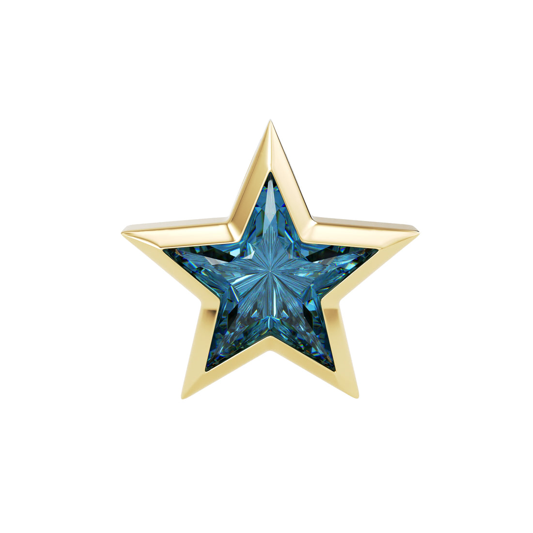 18kt Yellow Gold Unique Cut - Star