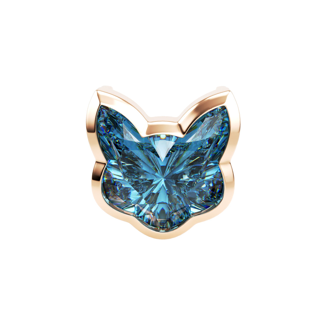 18kt Rose Gold Unique Cut - Cat