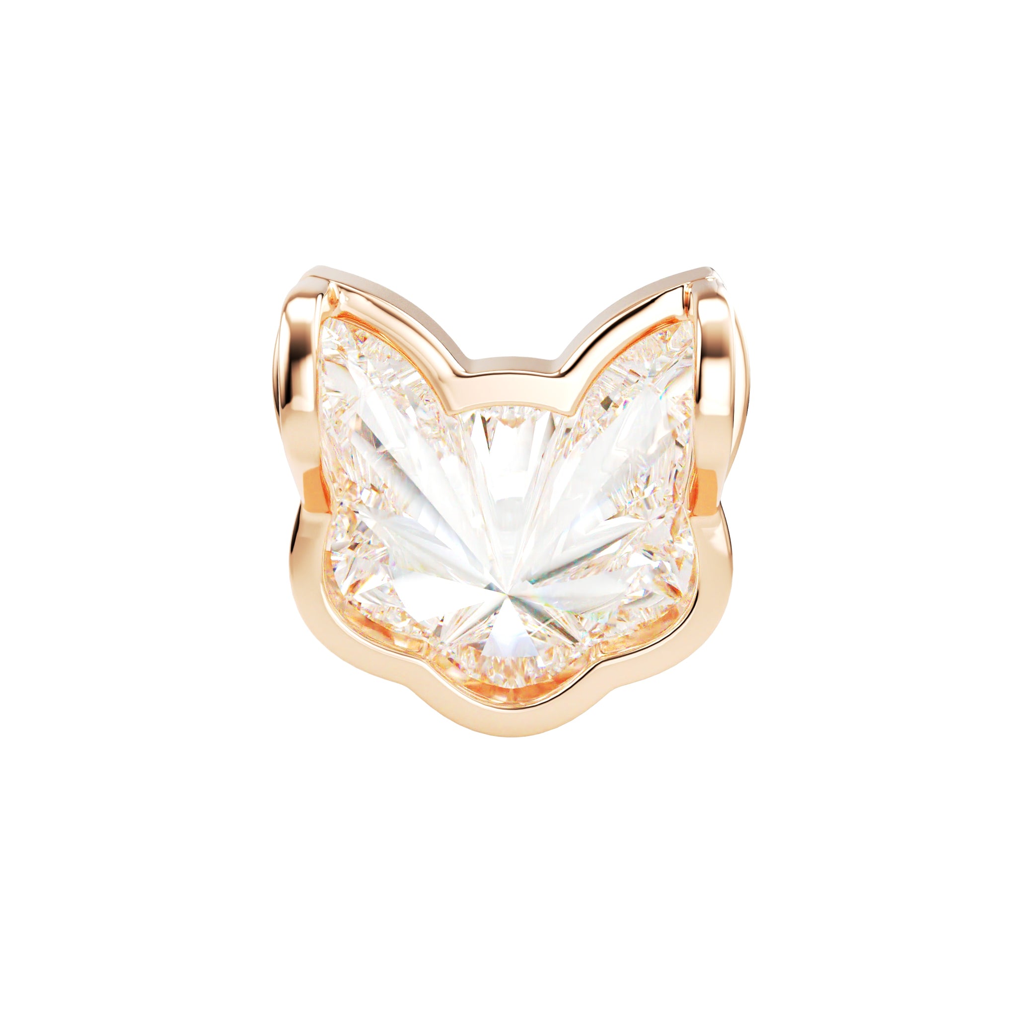 18kt Rose Gold Unique Cut - Cat