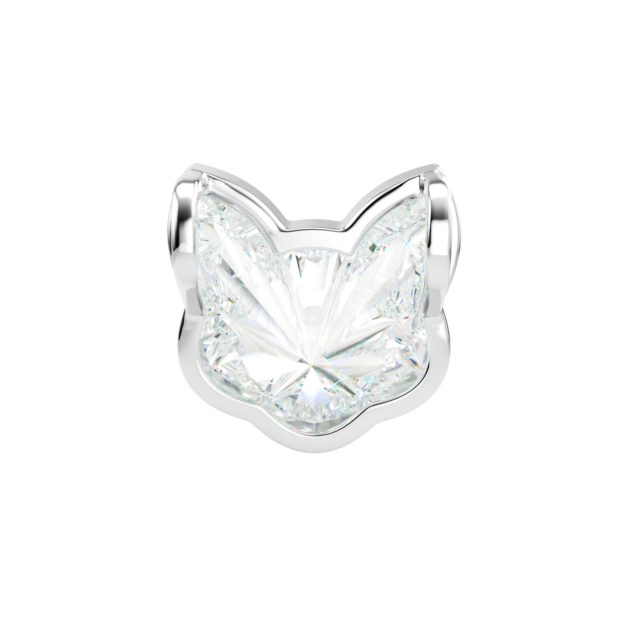 18kt White Gold Unique Cut - Cat
