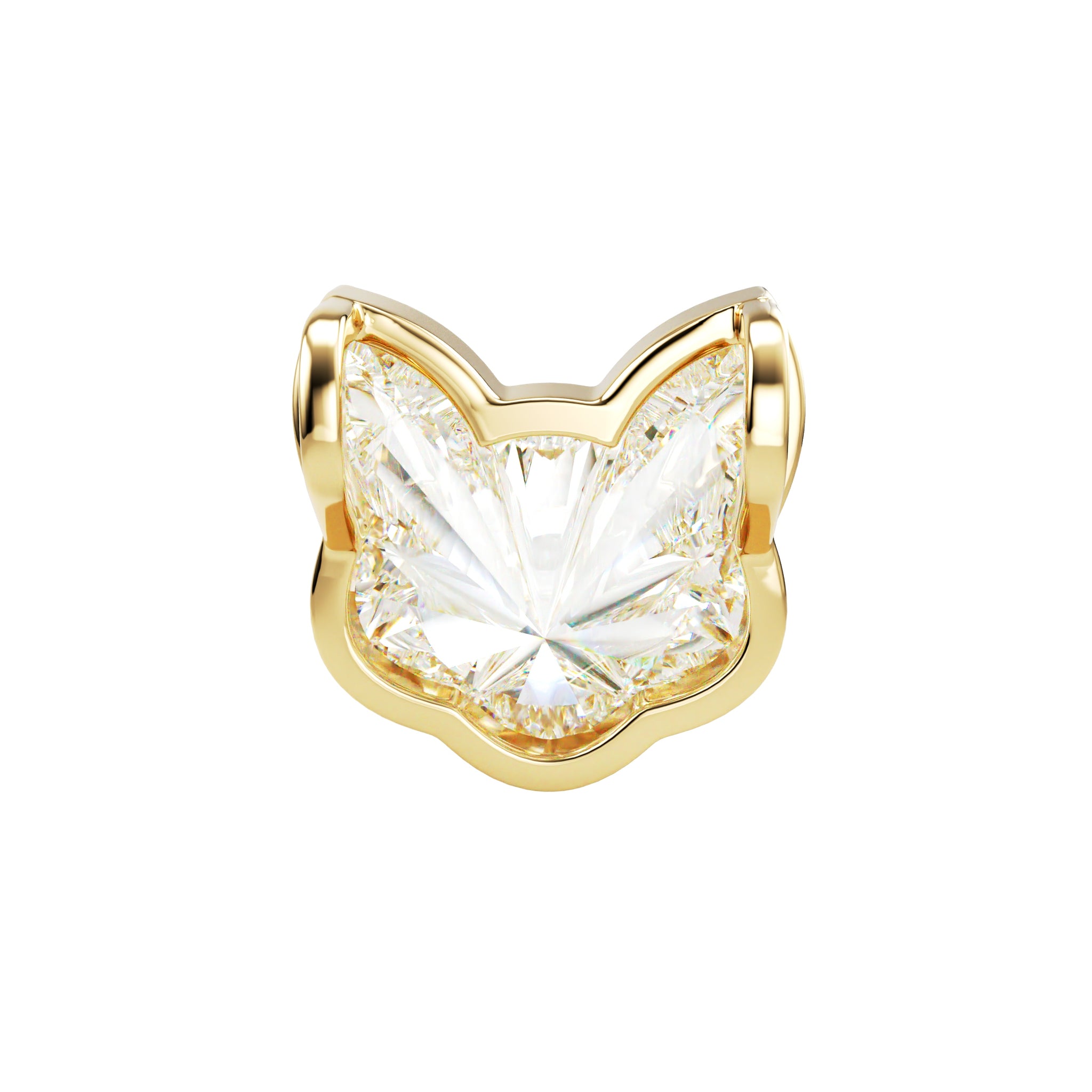 18kt Yellow Gold Unique Cut - Cat