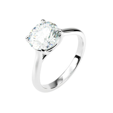Platinum Solitaire Brilliant Round