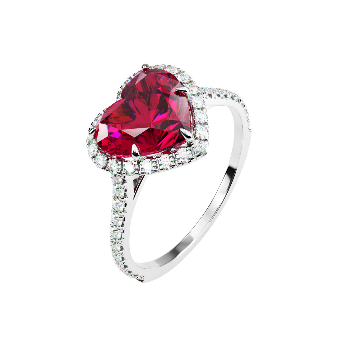 Platinum Classic Heart Halo
