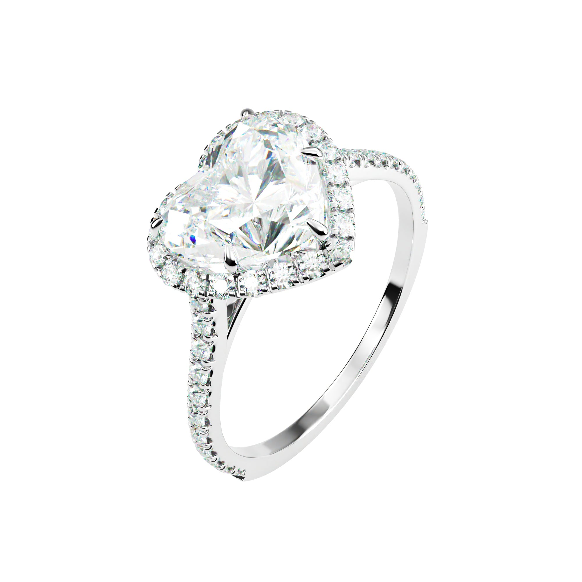 Platinum Classic Heart Halo
