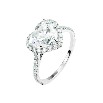 Platinum Classic Heart Halo